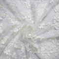 Dentelle de broderie blanche Africa Tulle Lace